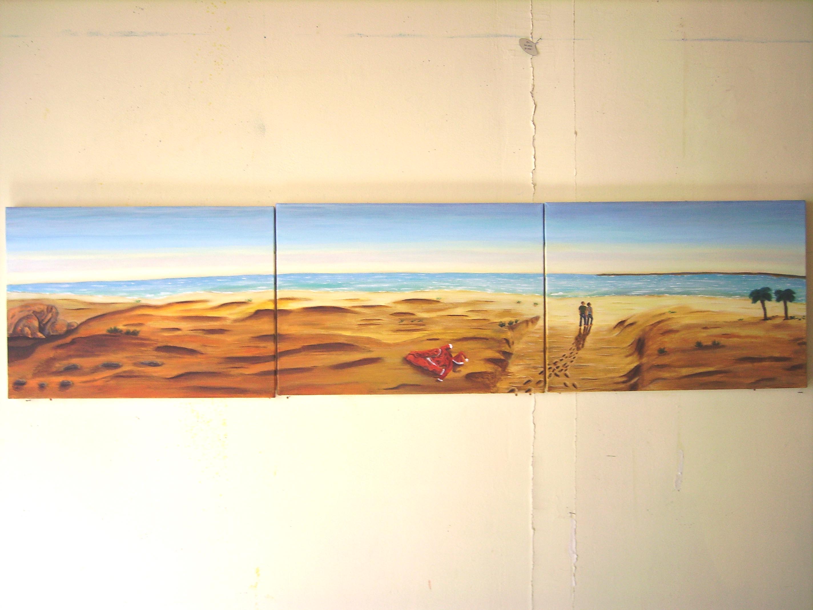 Paysage au père noel 7 <br>‟paysage au père noél 7‟ 1m39/33cm- 2008<br>